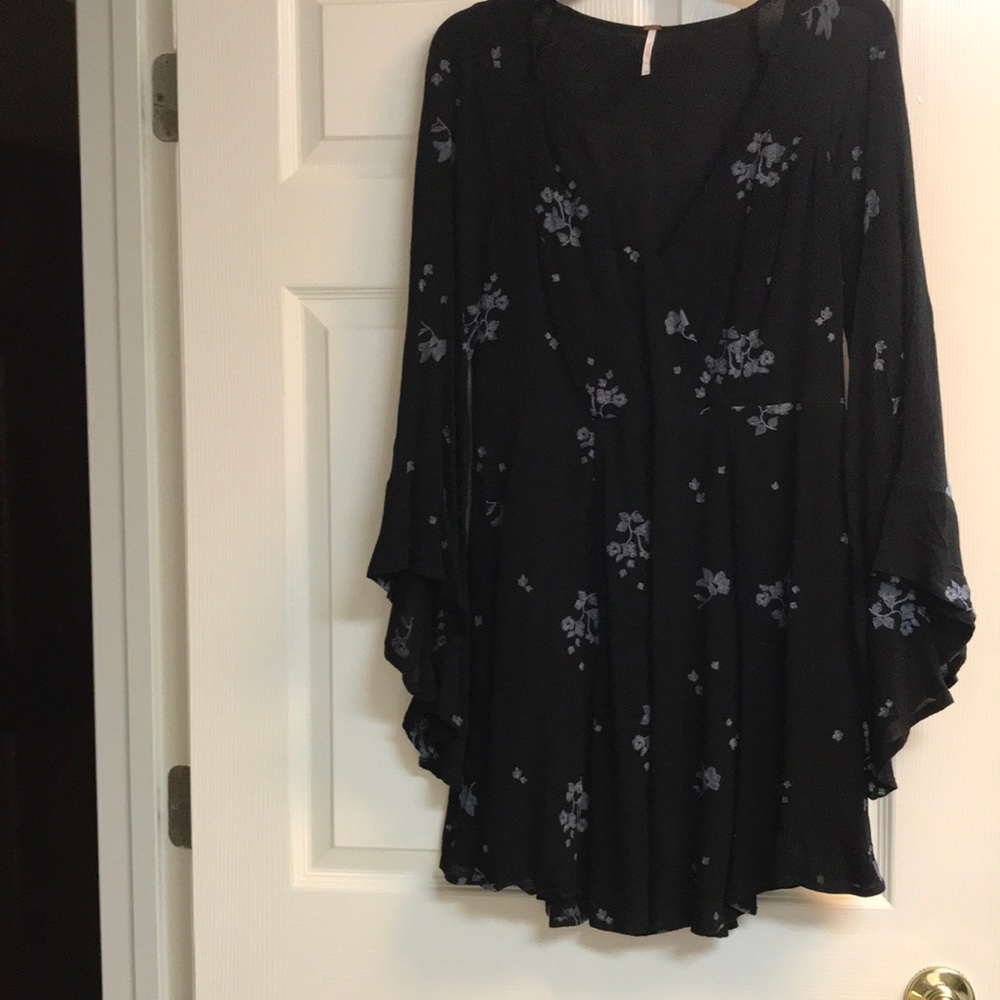 Long Free People fitted bodice top